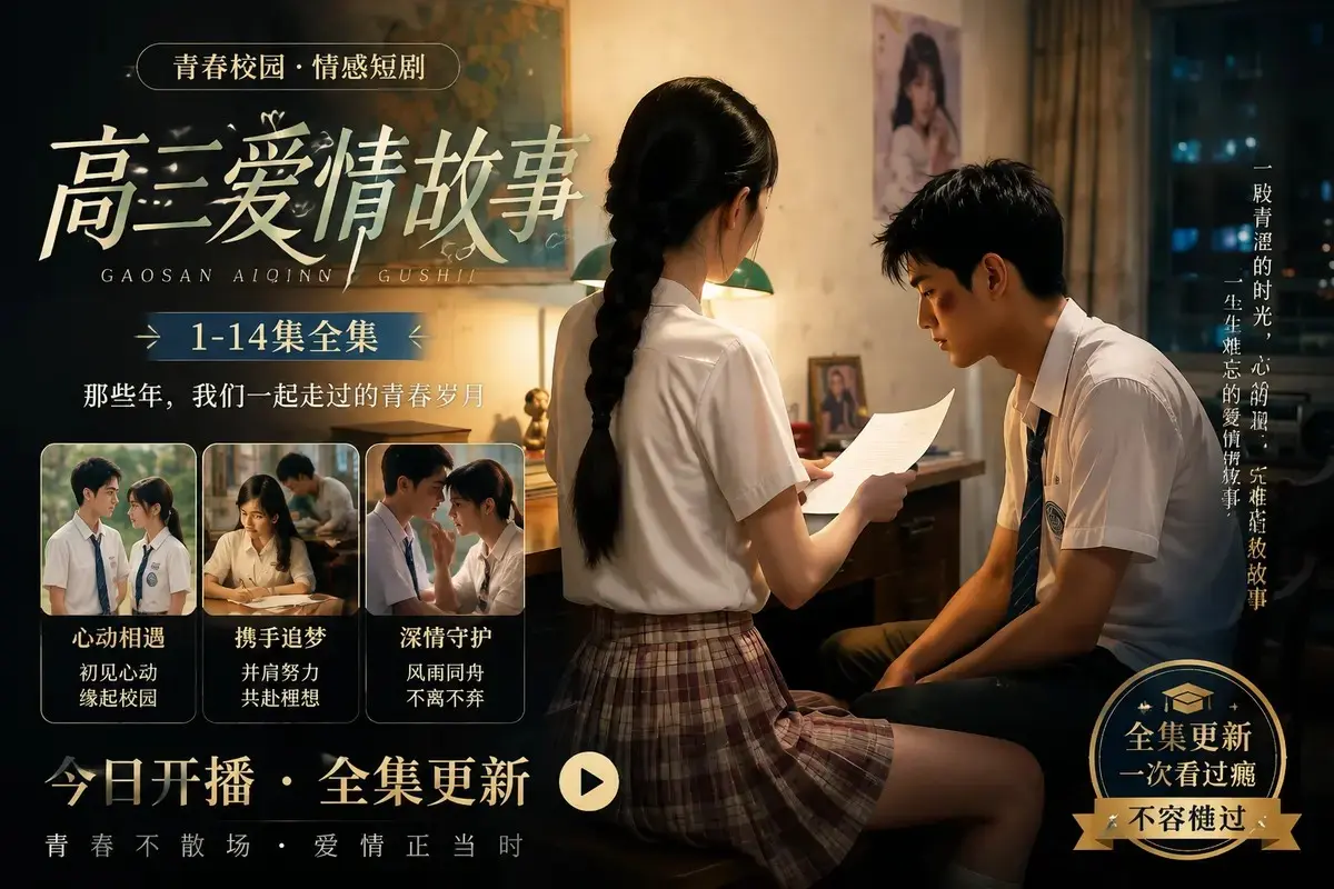 《高三爱情故事》AI短剧全集在线观看-高清无删减蓝光修复版-百度阿里云盘直链资源-零卡顿免费看